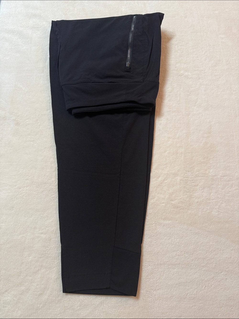 Athleta Black Performance Joggers with Zipper Pockets - Picture 2 of 8